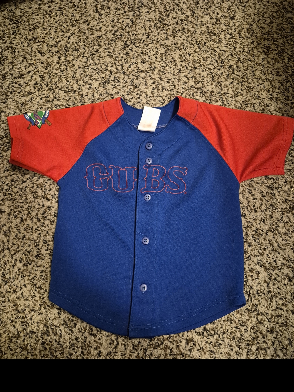 Cubs Kids' Blue & Red Baseball Jersey